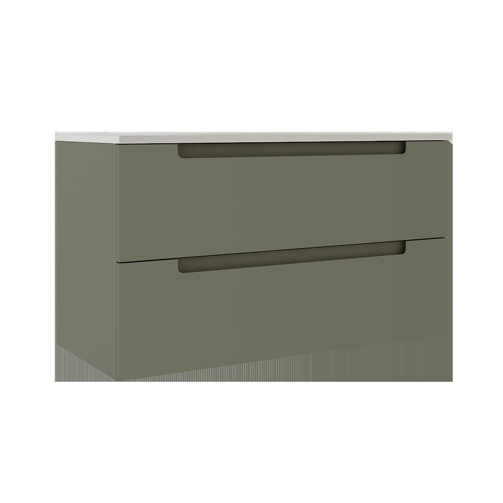 ICO Bath Coda Two Drawer Wall-Mounted Vanity