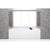 Wet Style BC1406-L-WHNT Cube Bath 60 X 30 X 18 - 3 Walls - L Hand Drain - Built In Nt O/F Wh Drain - Parent