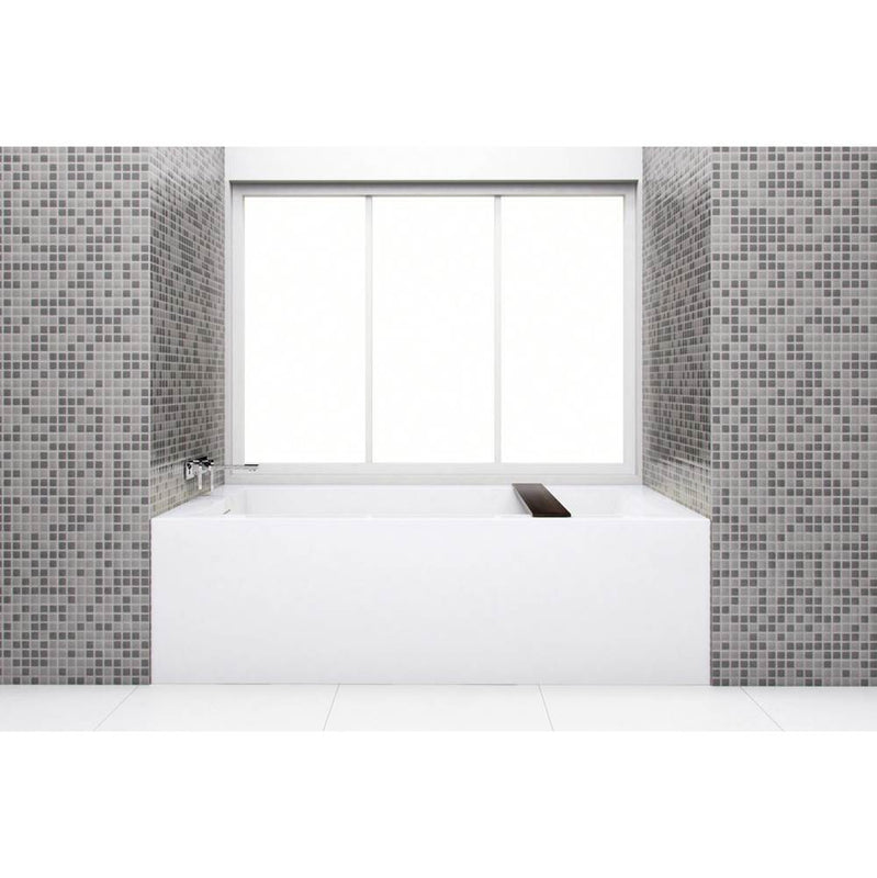 Wet Style BC1406-R-WHNT Cube Bath 60 X 30 X 18 - 3 Walls - R Hand Drain - Built In Nt O/F Wh Drain - Parent