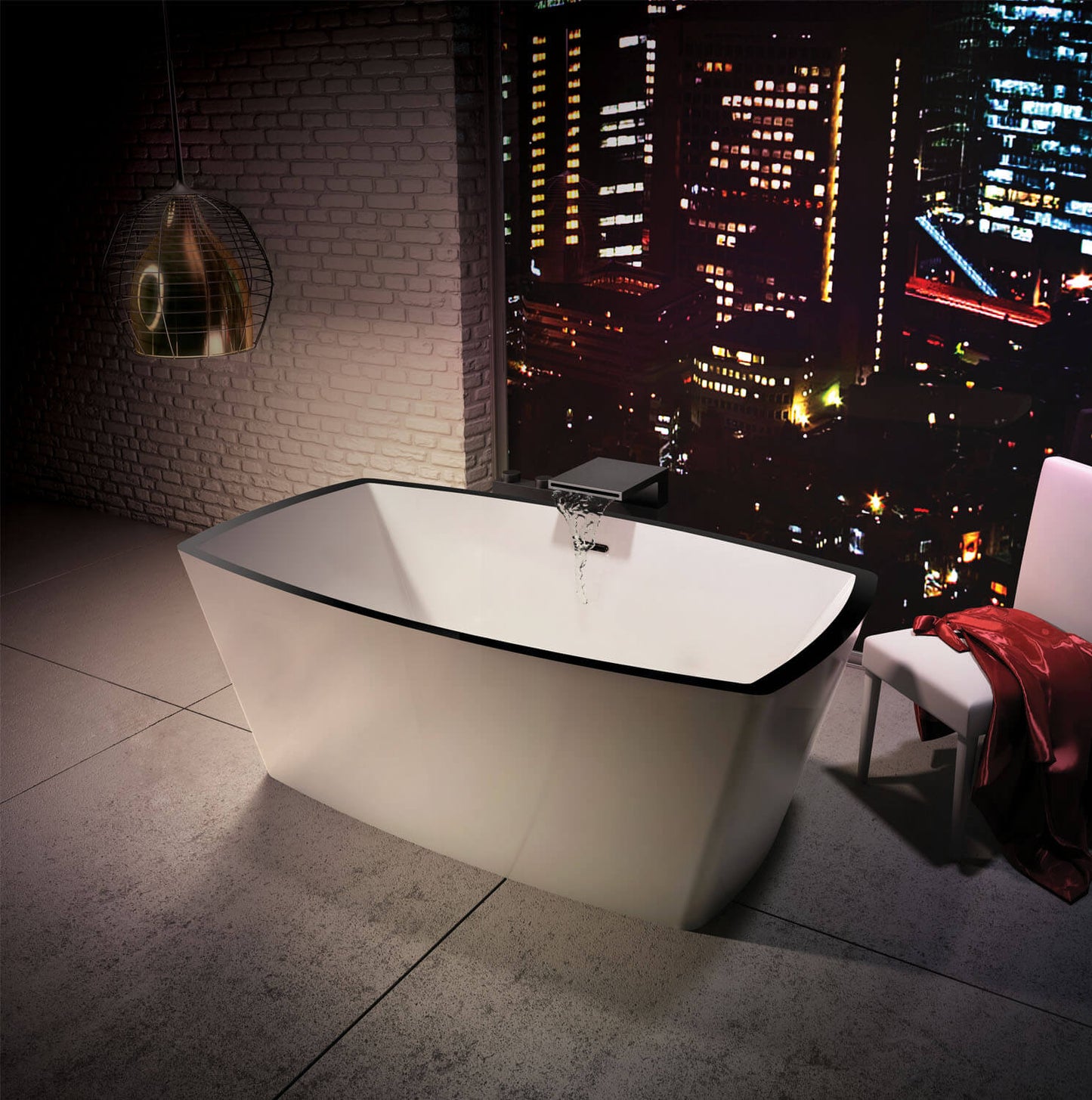 Bain Ultra BCH2RF00T CHARISM 64 x 34 FREESTANDING Thermomasseur Air Bath Tub - Parent