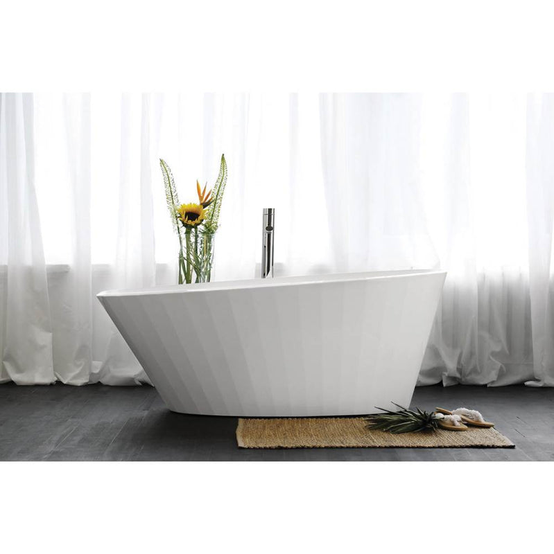 Wet Style BCR01-R-WHNT-COP Couture Bath 65.5 X 33.75 X 25 - Fs - Built In Nt O/F Wh Drain - Parent