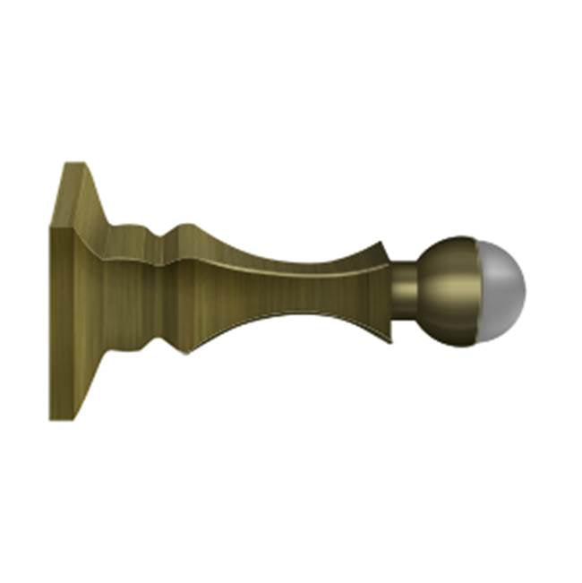 Deltana BDH35 3-1/2 Baseboard Door Bumper, HD, Solid Brass