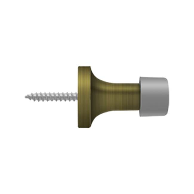 Deltana BDS125 1-3/8 Baseboard Door Bumper, Solid Brass