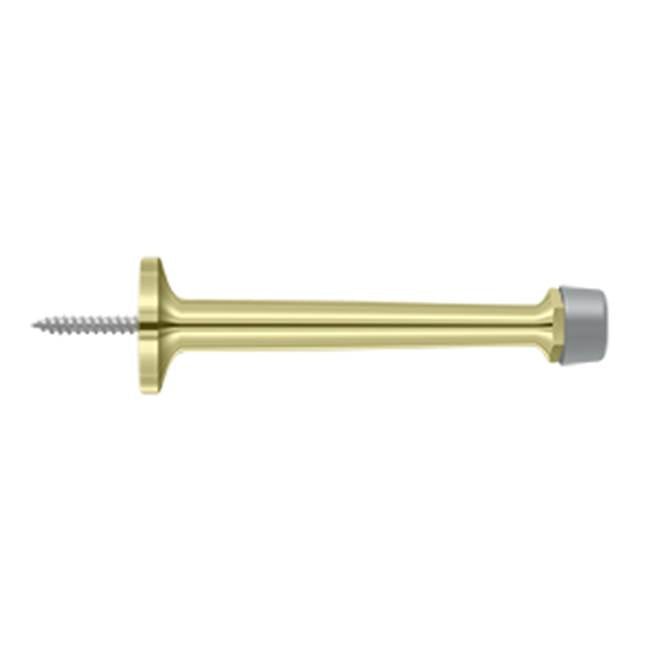 Deltana BDS425 4 Baseboard Door Bumper, Solid Brass