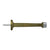 Deltana BDS425 4 Baseboard Door Bumper, Solid Brass