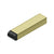 Deltana BDSR40 4 Contemporary Half-Cylinder Tip Baseboard Bumper, Solid Brass