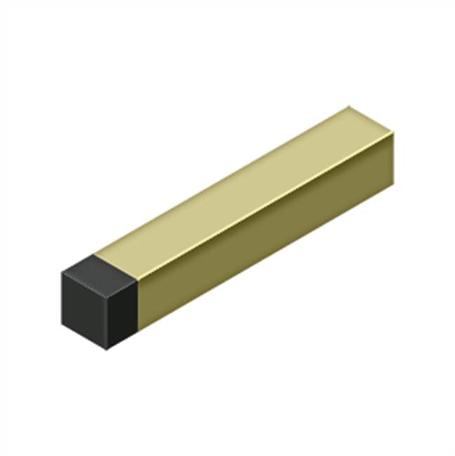 Deltana BDSS40 4 4 Modern Square Baseboard Bumper, Solid Brass