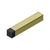 Deltana BDSS40 4 4 Modern Square Baseboard Bumper, Solid Brass