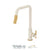Tenzo BE131-C Single-Handle Kitchen Faucet Bellacio With Pull-Down & 2-Function Hand Shower