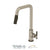 Tenzo BE131-F Single-Handle Kitchen Faucet Bellacio With Pull-Down & 2-Function Hand Shower