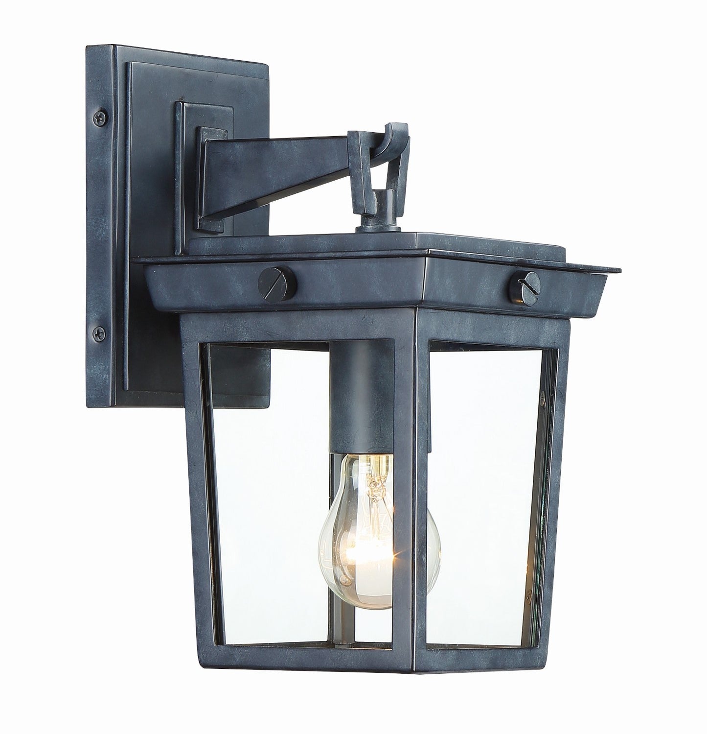Crystorama BEL-A8061-GE Belmont 1 Light Outdoor Wall Mount - Graphite