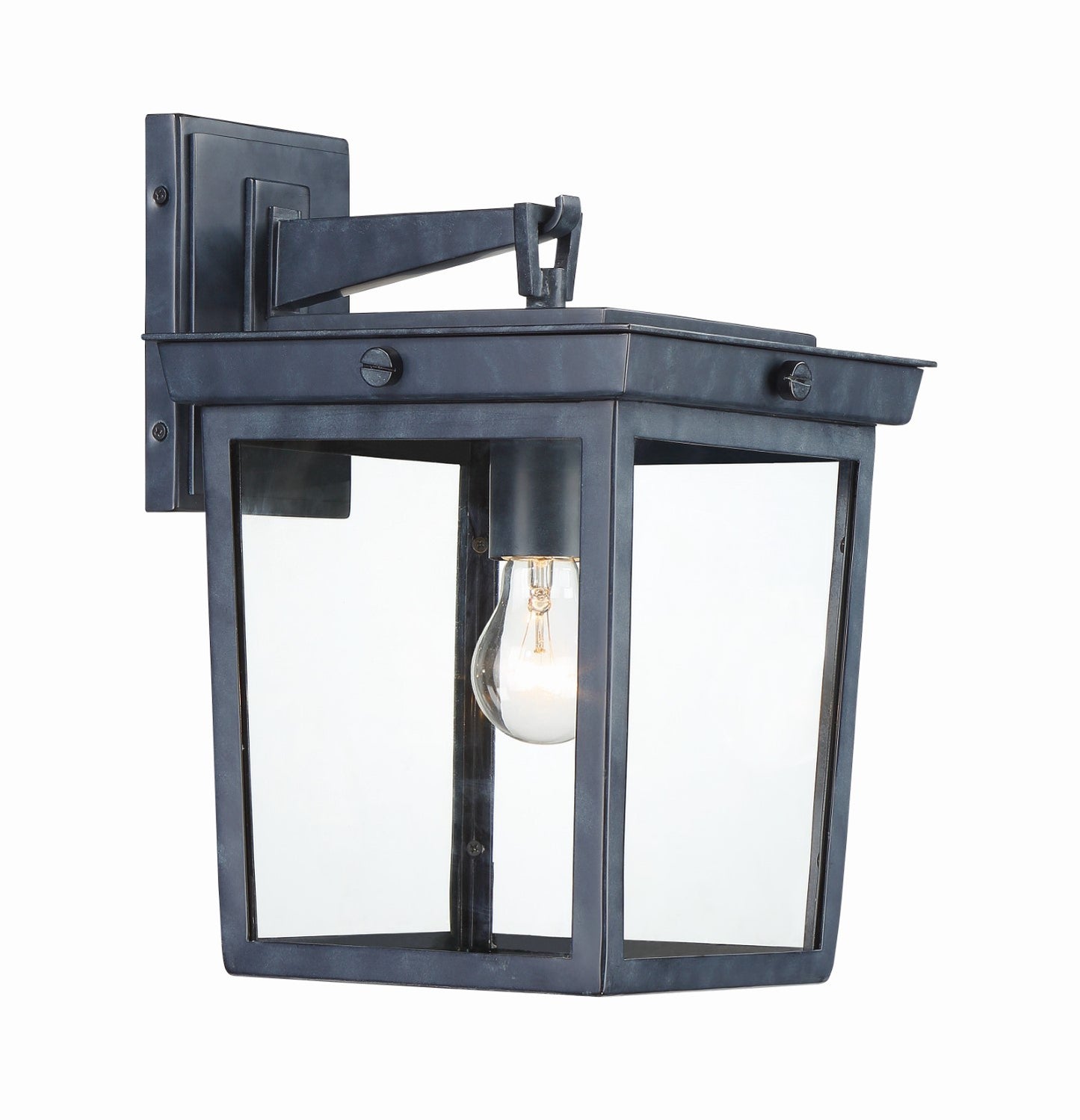 Crystorama BEL-A8062-GE Belmont 1 Light Outdoor Wall Mount - Graphite