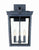 Crystorama BEL-A8063-GE Belmont 3 Light Outdoor Wall Mount - Graphite