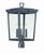 Crystorama BEL-A8069-GE Belmont 3 Light Outdoor Lantern Post - Graphite