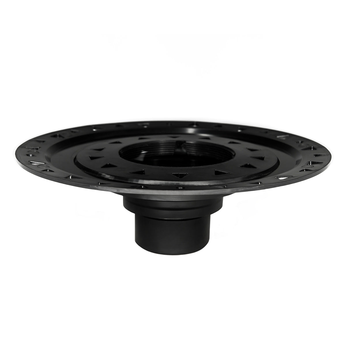 Infinity Drain BFA 42 Bonded Flange ABS Drain 4" Throat, 2", 3", & 4" Outlet