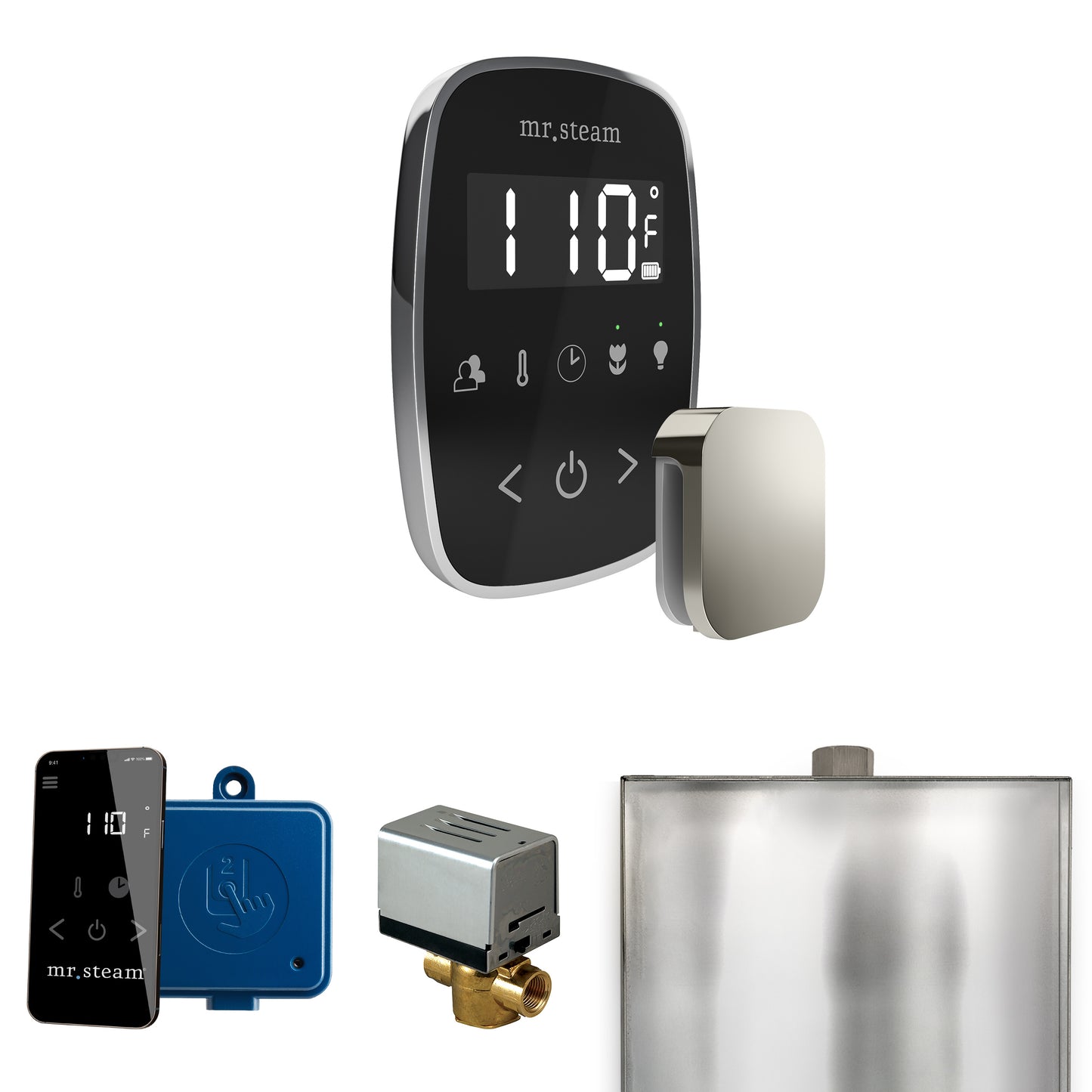 Mr. Steam BF ButlerFlex Steam Shower Control Package with TempoFlex Control and Steamhead