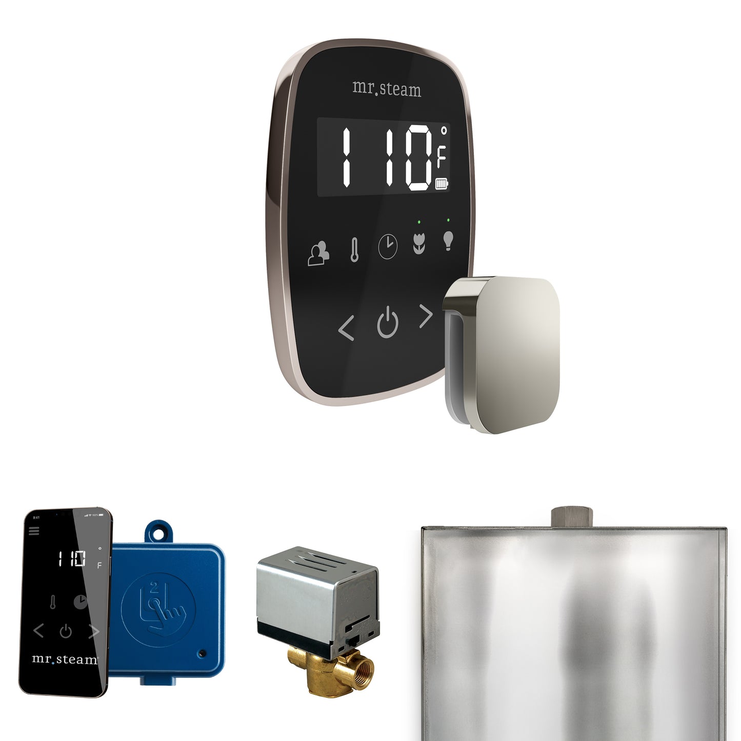 Mr. Steam BF ButlerFlex Steam Shower Control Package with TempoFlex Control and Steamhead