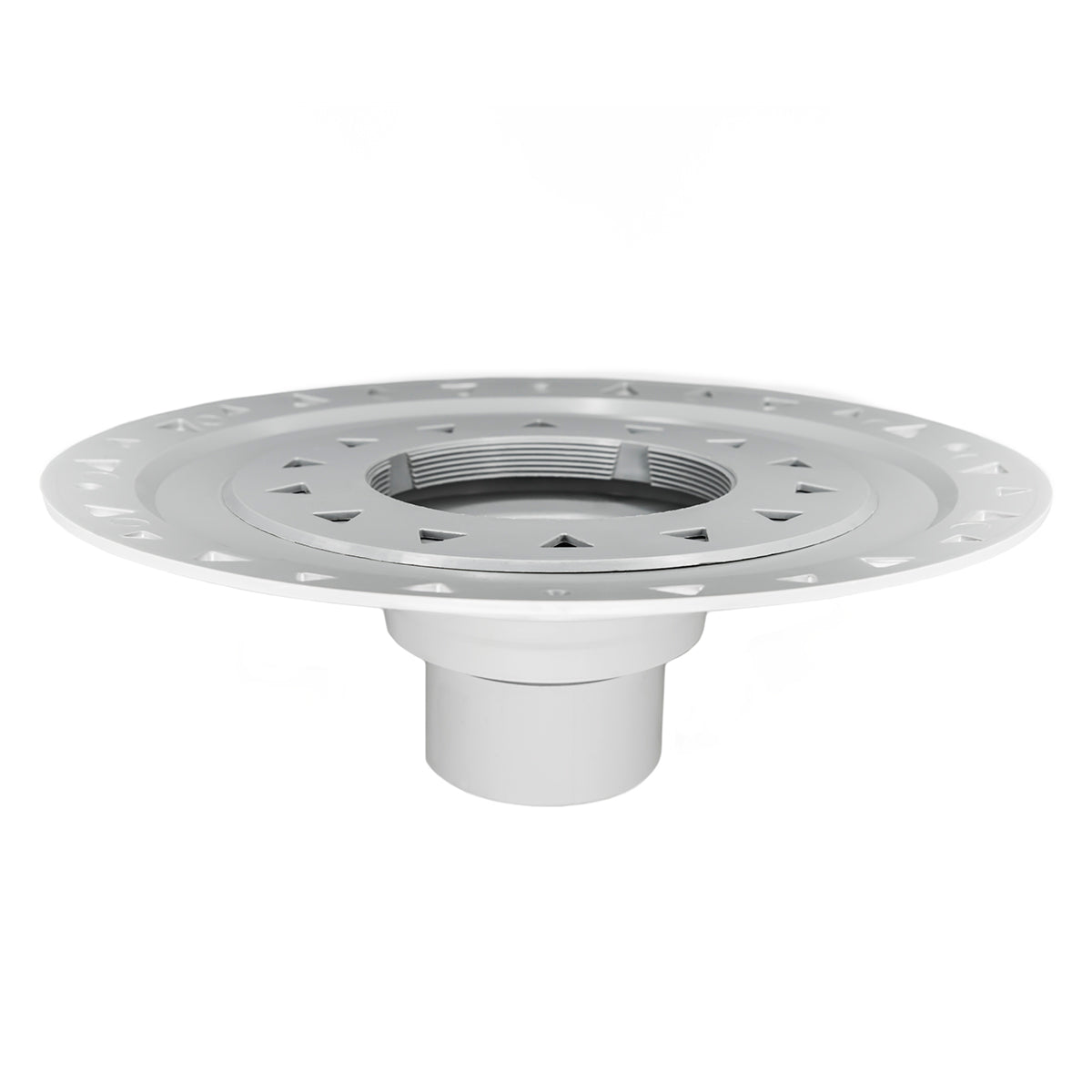 Infinity Drain BFP 42 Bonded Flange PVC Drain 4" Throat, 2", 3", & 4" Outlet