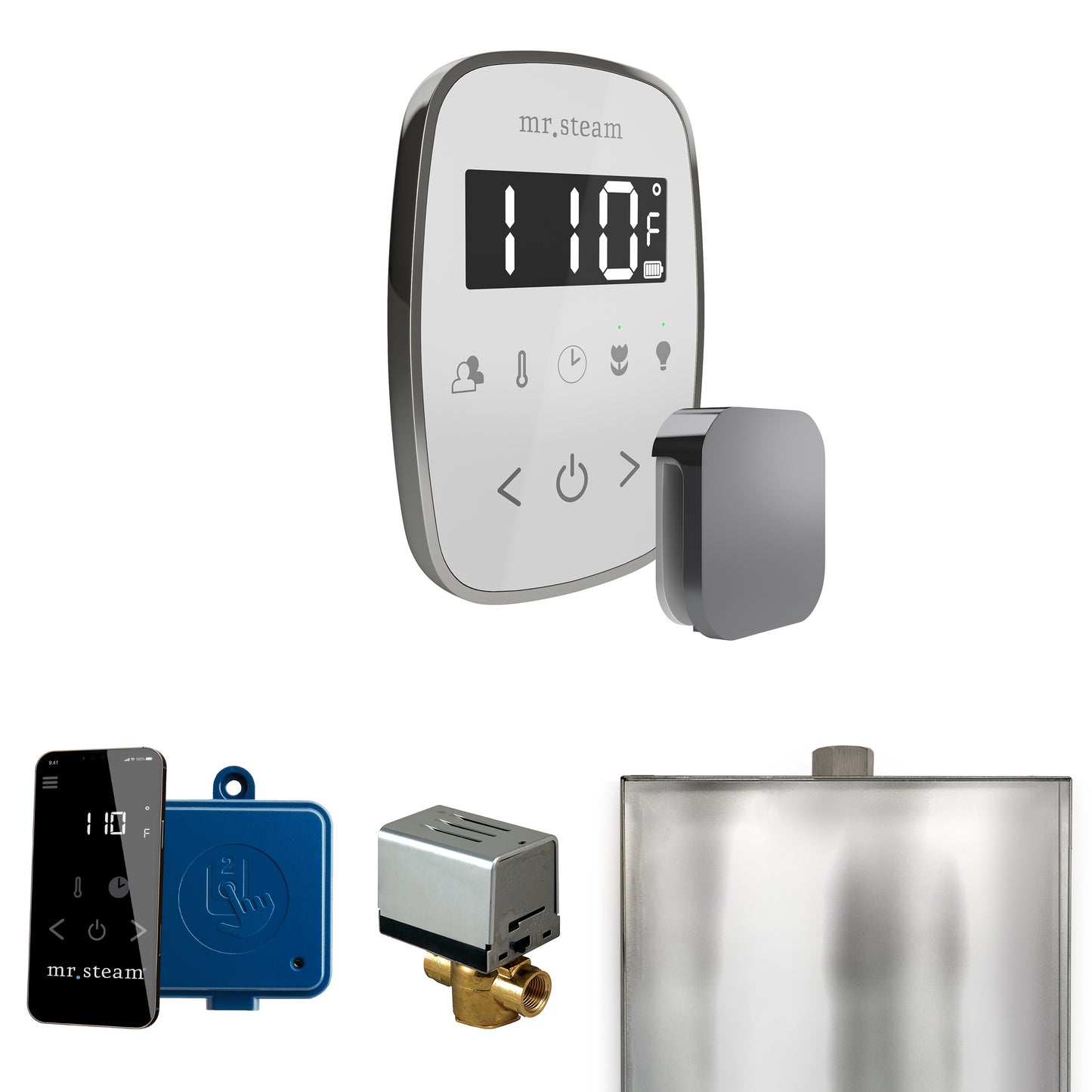 Mr. Steam BF ButlerFlex Steam Shower Control Package with TempoFlex Control and Steamhead