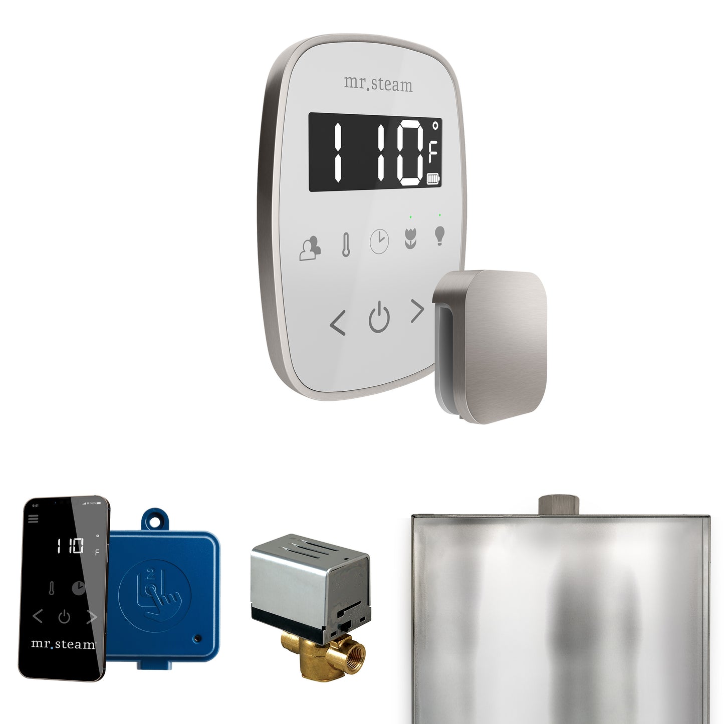 Mr. Steam BF ButlerFlex Steam Shower Control Package with TempoFlex Control and Steamhead