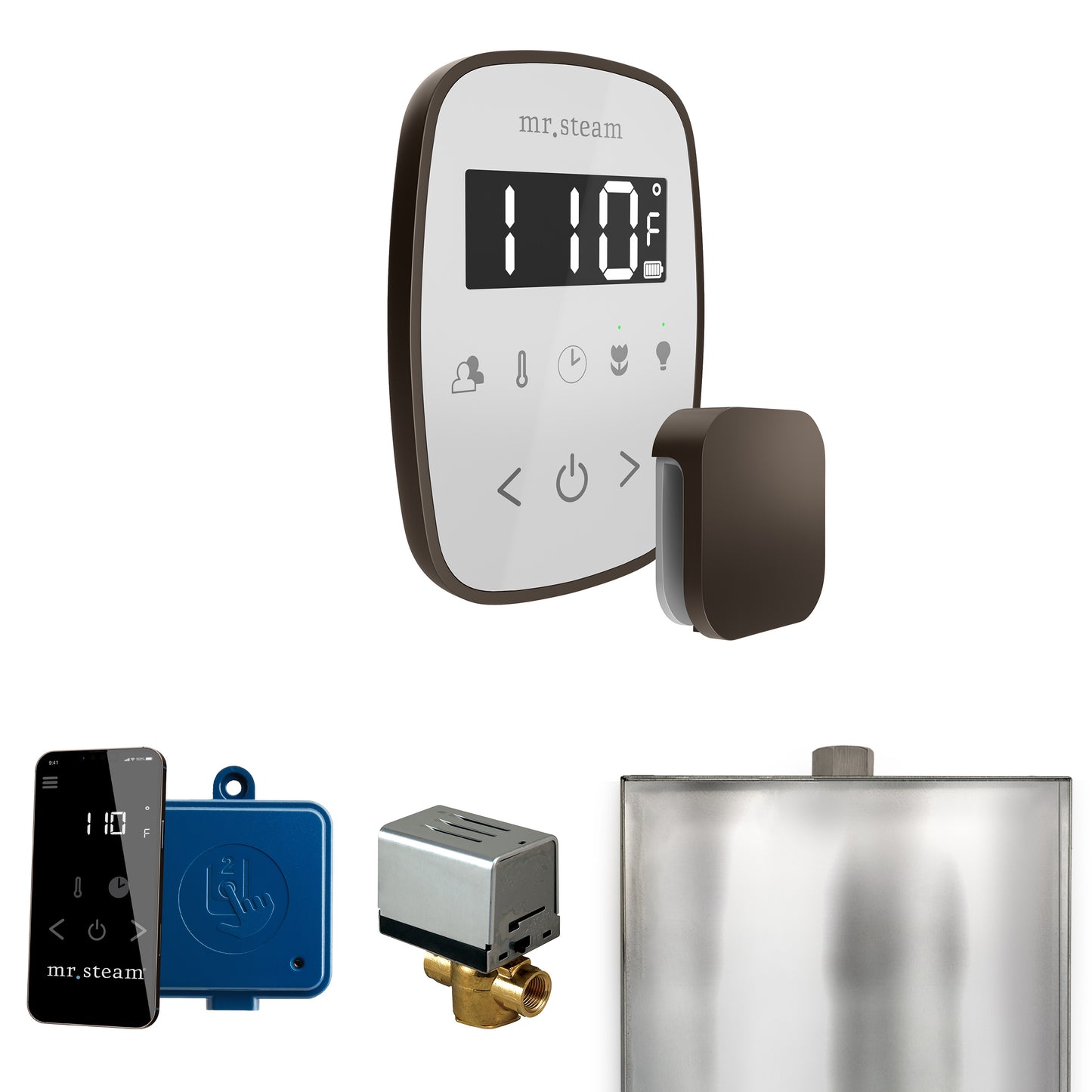 Mr. Steam BF ButlerFlex Steam Shower Control Package with TempoFlex Control and Steamhead