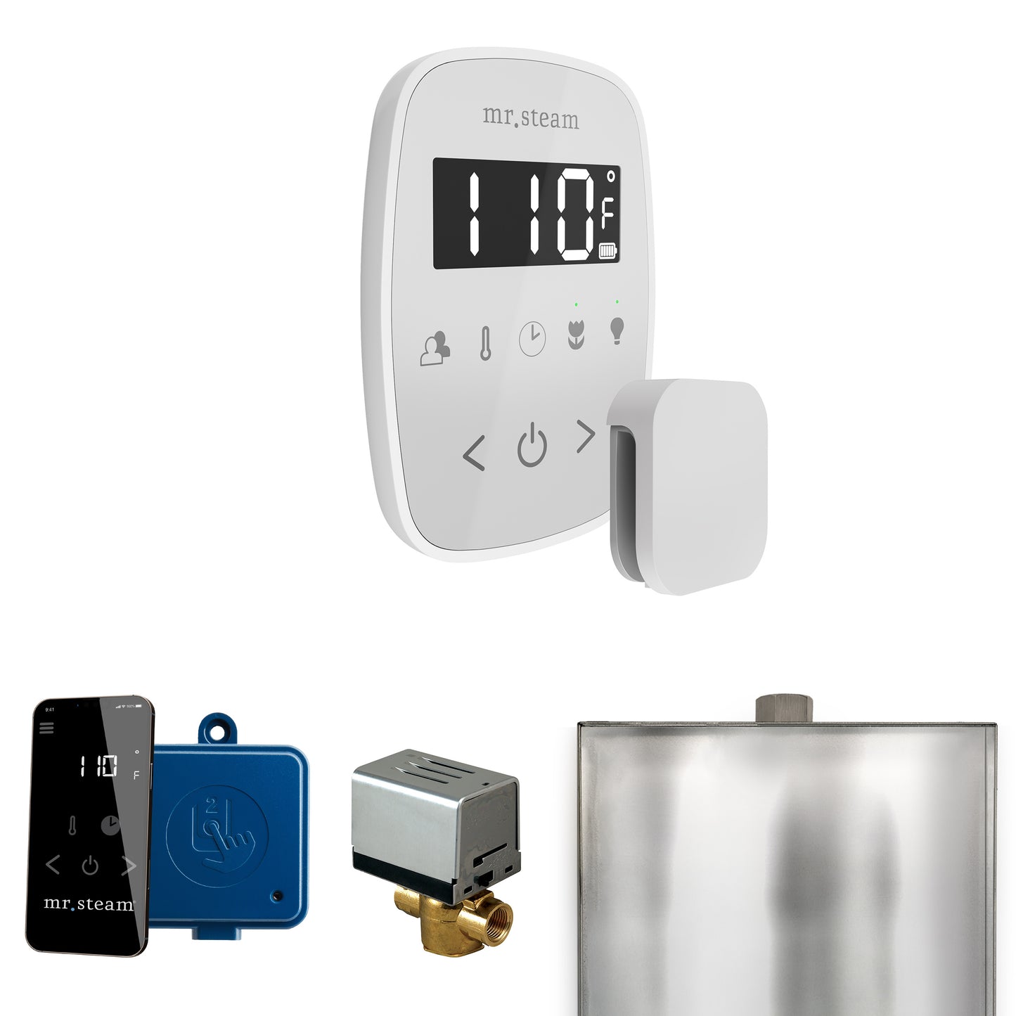 Mr. Steam BF ButlerFlex Steam Shower Control Package with TempoFlex Control and Steamhead