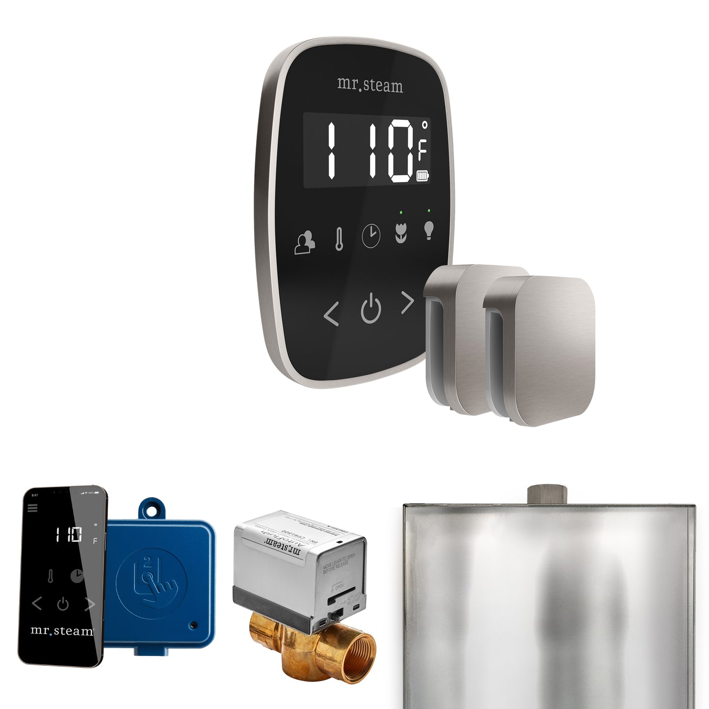 Mr. Steam BFX ButlerFlex Max Steam Shower Control Package with TempoFlex Control and Steamhead