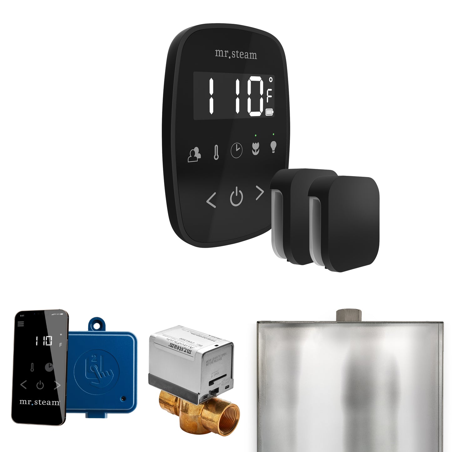Mr. Steam BFX ButlerFlex Max Steam Shower Control Package with TempoFlex Control and Steamhead