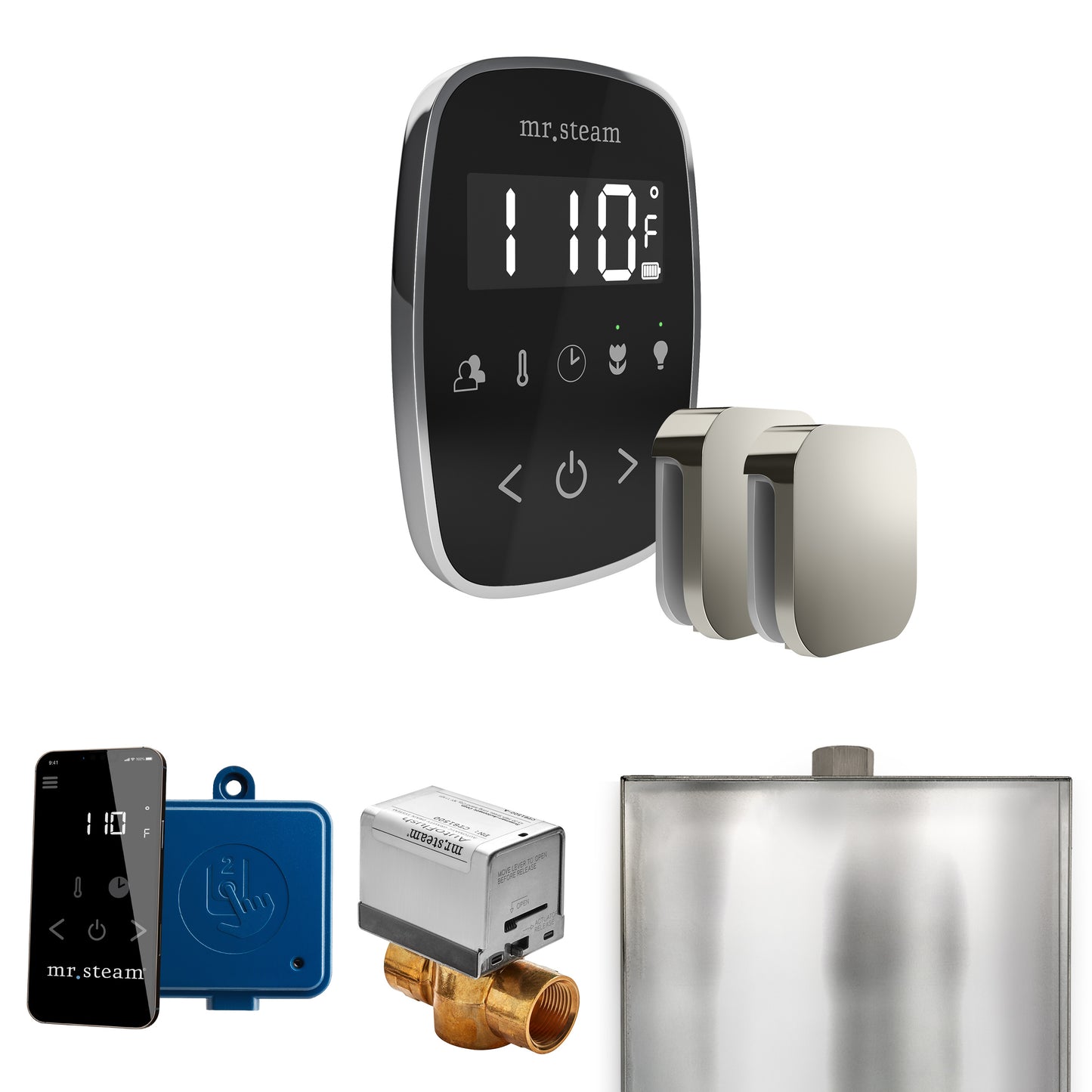 Mr. Steam BFX ButlerFlex Max Steam Shower Control Package with TempoFlex Control and Steamhead