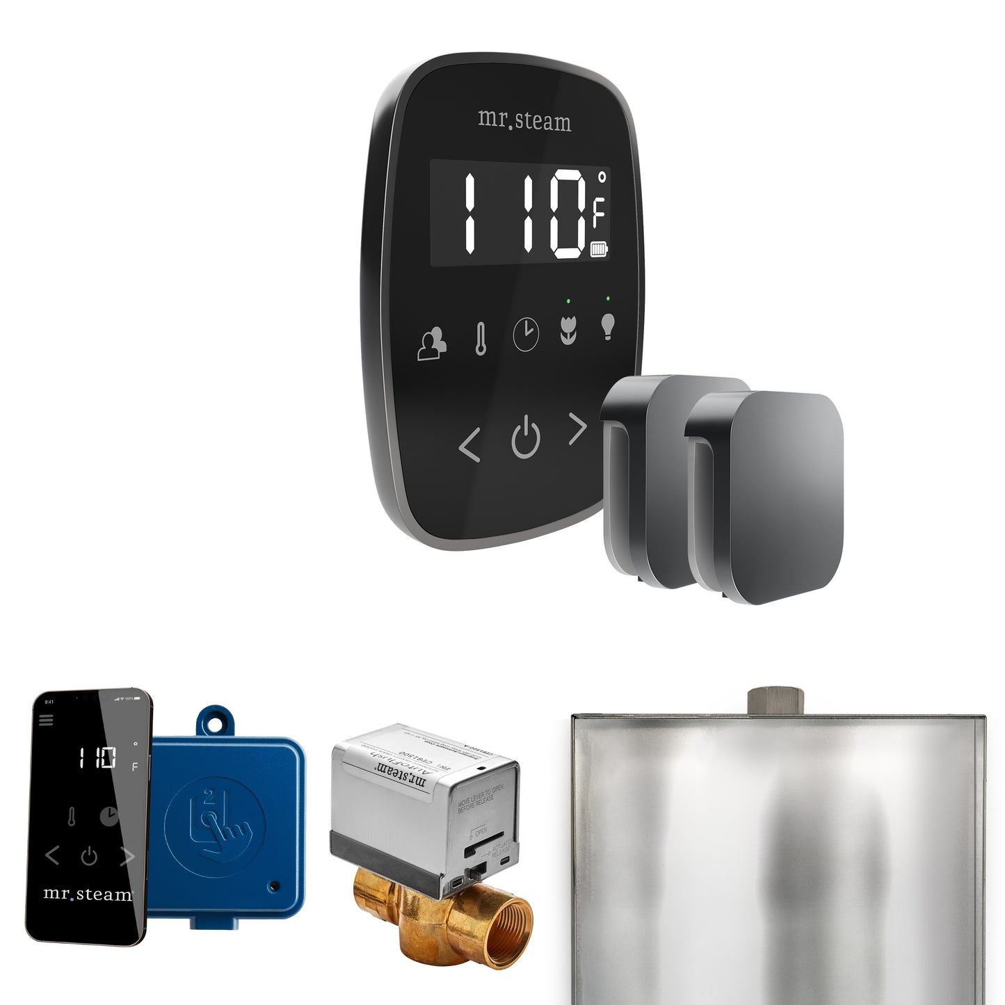 Mr. Steam BFX ButlerFlex Max Steam Shower Control Package with TempoFlex Control and Steamhead