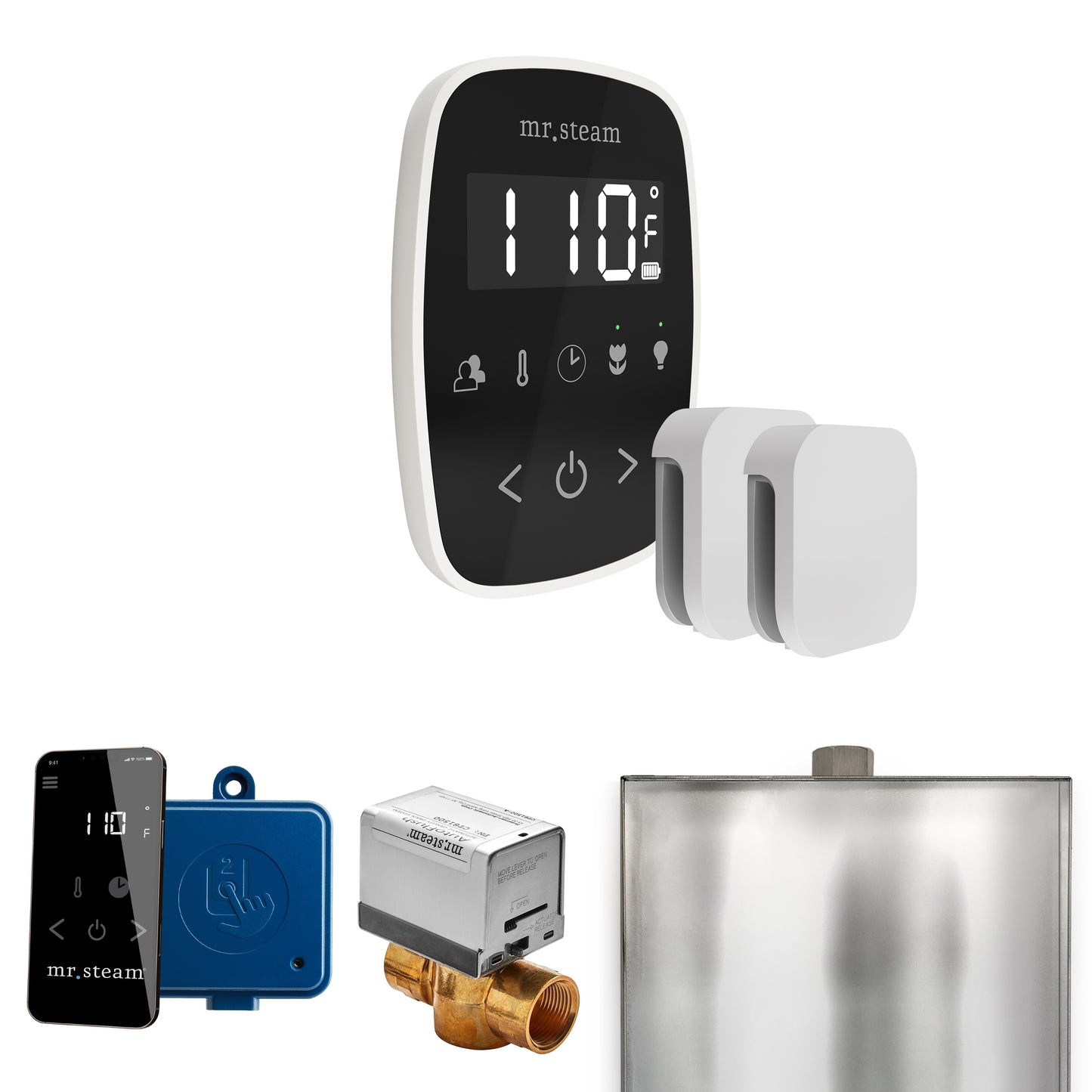 Mr. Steam BFX ButlerFlex Max Steam Shower Control Package with TempoFlex Control and Steamhead