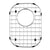 Houzer BG-1400 Stainless Steel Wirecraft Bottom Sink Grid