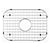 Houzer BG-2500 Stainless Steel Wirecraft Bottom Sink Grid