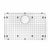 Houzer BG-2750 Stainless Steel Wirecraft Bottom Sink Grid