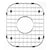 Houzer BG-3100 Stainless Steel Wirecraft Bottom Sink Grid