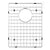 Houzer BG-3300 Stainless Steel Wirecraft Bottom Sink Grid
