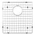 Houzer BG-3350 Stainless Steel Wirecraft Bottom Sink Grid