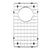 Houzer BG-4090 Stainless Steel Wirecraft Bottom Sink Grid