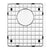 Houzer BG-4100 Stainless Steel Wirecraft Bottom Sink Grid
