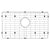 Houzer BG-4400 Stainless Steel Wirecraft Bottom Sink Grid