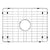 Houzer BG-6400 Stainless Steel Wirecraft Bottom Sink Grid
