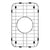 Houzer BG-7010 Stainless Steel Wirecraft Bottom Sink Grid