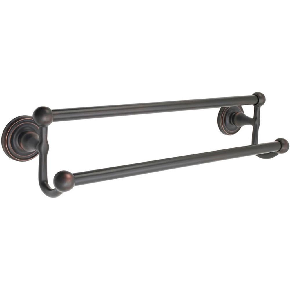 Emtek 260311 Br Double Towel Bar , RpeRos , 18" - Parent