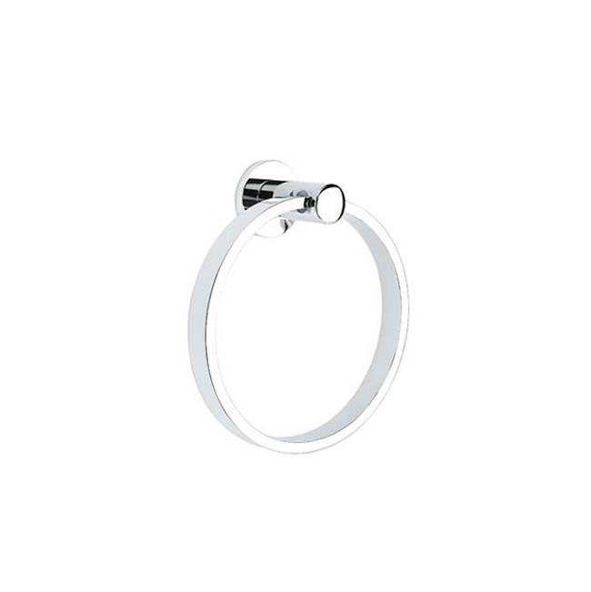 Emtek 280112 Brass Modern Towel Ring , Modern Rectangular Rosette - Parent