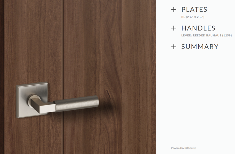 Ashley Norton BL.1258.20.L.4-238 Reeded Bauhaus Privacy - Satin Nickel