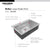 Houzer BLS-3322 Bellus 33 Inch Stainless Steel Drop-In Topmount 1-Hole Single Bowl Kitchen Sink