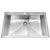 Houzer BLS-3322 Bellus 33 Inch Stainless Steel Drop-In Topmount 1-Hole Single Bowl Kitchen Sink