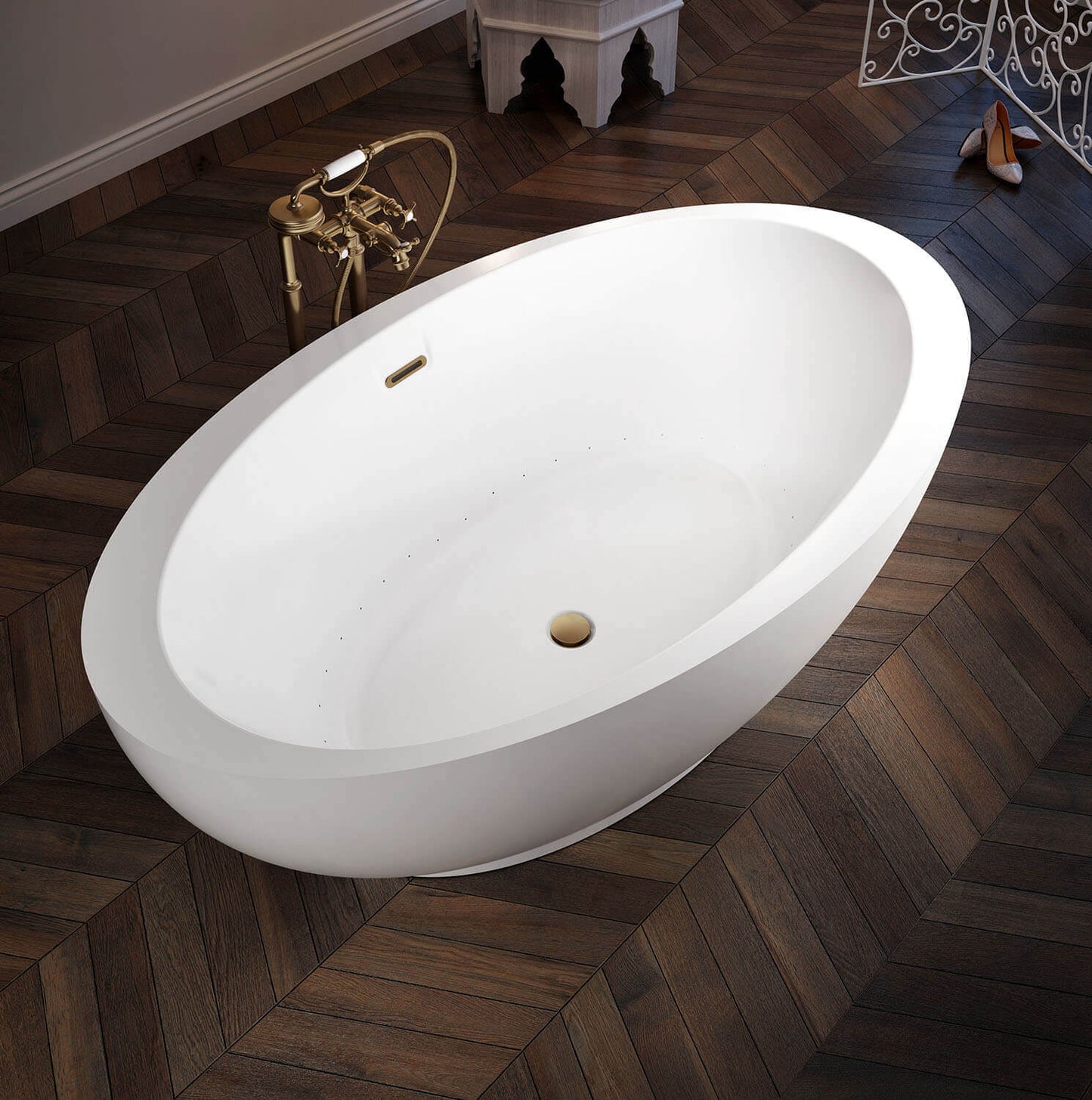 Bain Ultra BOPPOFXLT OPALIA 68 x 39 FREESTANDING Thermomasseur Air Bath Tub - Parent