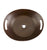Thompson Traders BOV-2016BC Legacy Bath Beaker Oval Handcrafted Vessel Sink with handles Smooth Black Copper