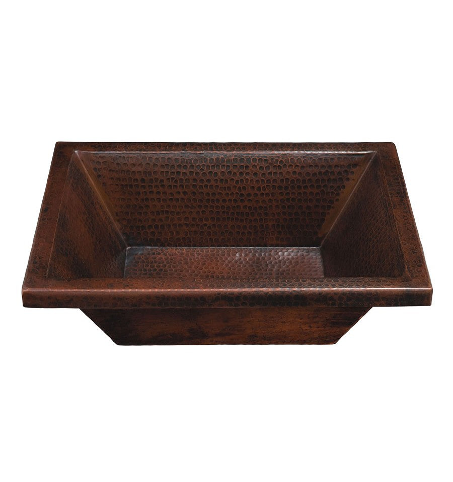 Thompson Traders BPU-1914BC Limited Editions Bath Diego Rectangular Handcrafted Copper Black Copper